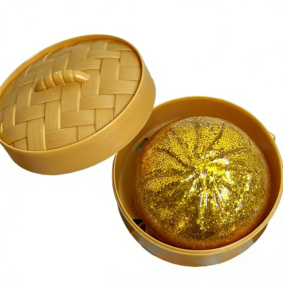 Glitter Dumpling Squishies Toy Bun Baozi Dumpling Mystery Box Colorful Food Squishy Sensory Fidget Toy Anti Stress Squeeze Ball