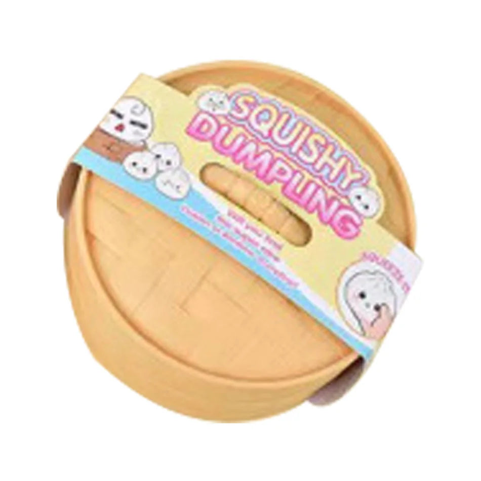 Glitter Dumplings Squishy Soft with Steamer Squishy Fidget Slow Resilience Stress Relief Sensory Ball
