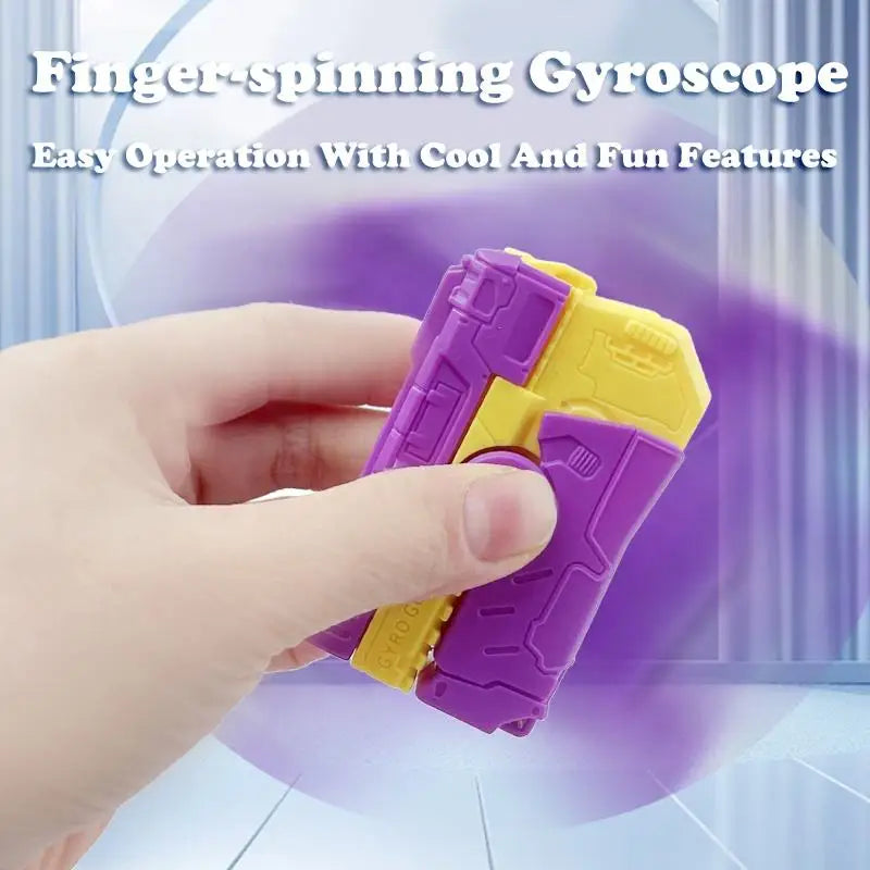 Fidget Spinner 2-en-1 Pistolet Gyroscope Enfant – Rebond Automatique | 2-in-1 Deformed Spinner Gun Toy