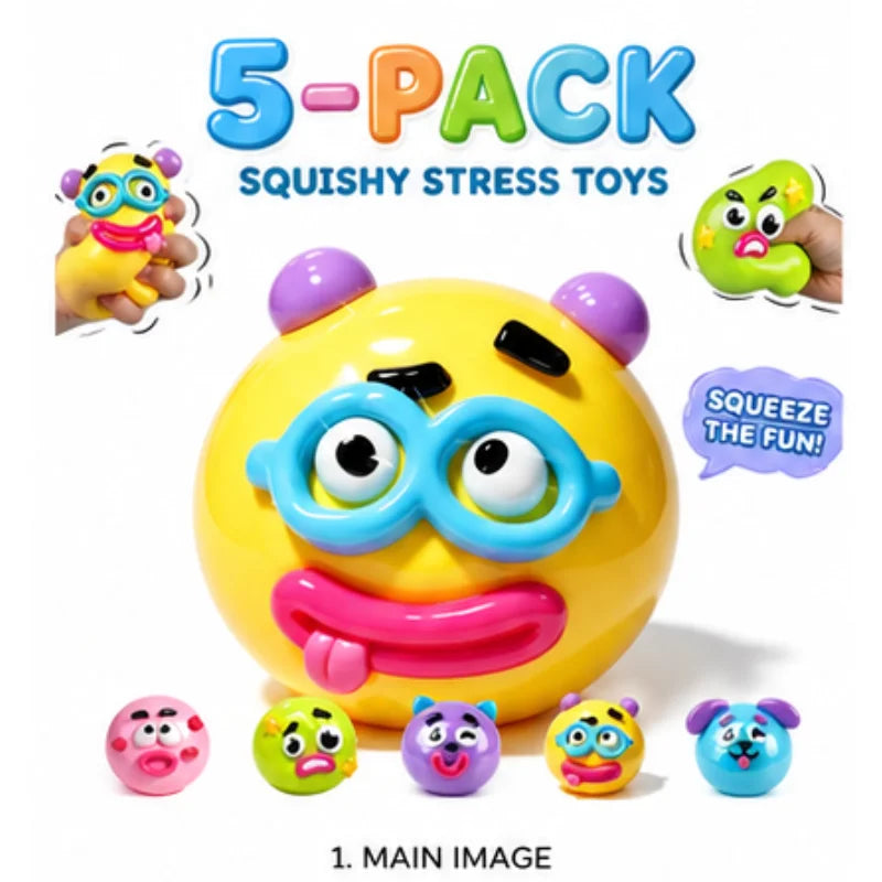 NEW Smushers Squishy Curiosities Dog Face Swap Squishy Toy Soft Moldable Cute Slow Rise Squeeze Toy Relaxing Sensory fun toys
