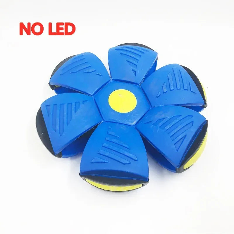 Flying UFO Flat Throw Disc Ball With LED Light Toy Kid Outdoor Garden Basketball Game Lkcomo Throw UFO Disc balls