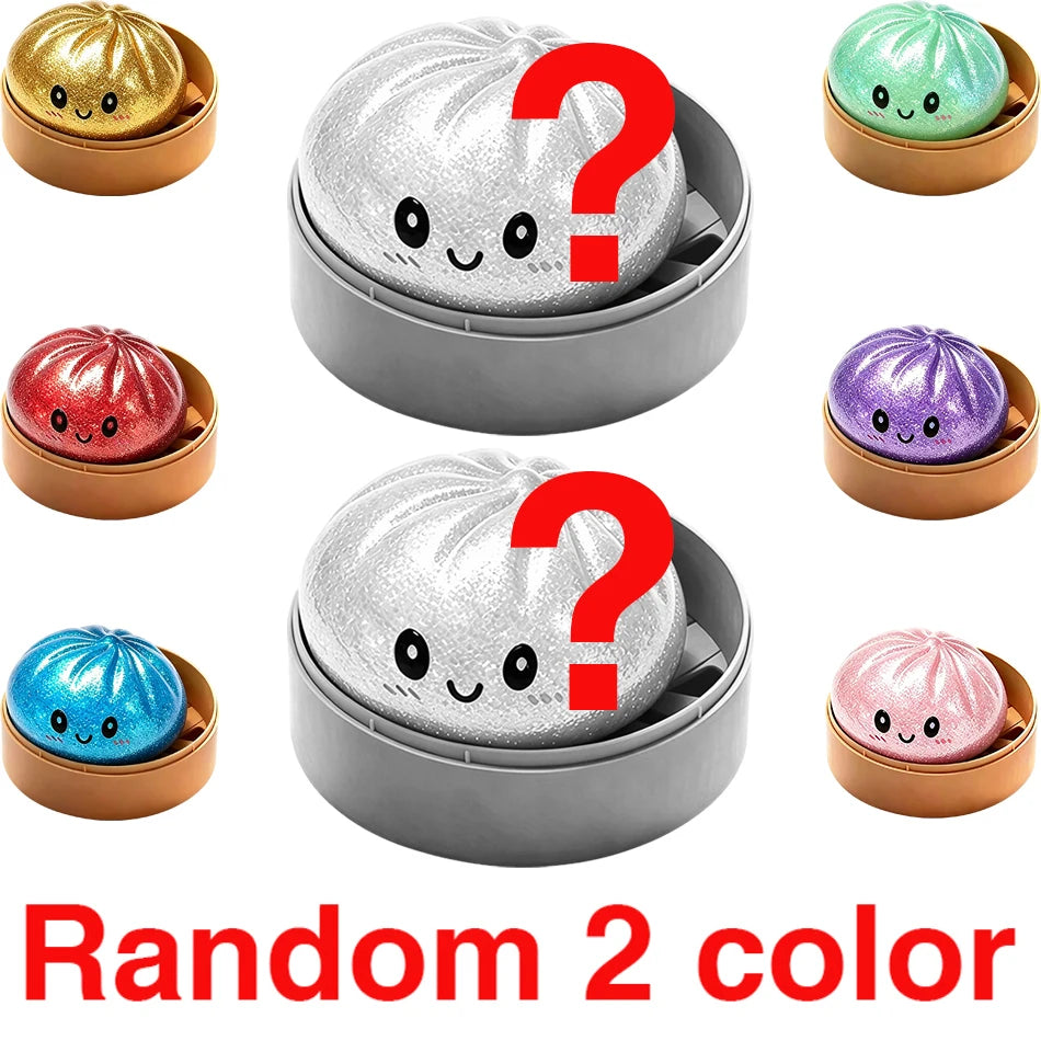Blind box Colorful Simulated Dumpling Squishy Relaxing Relieve Anxiety Antistress Enhance Happiness Rebound Squeeze Reliever Toy