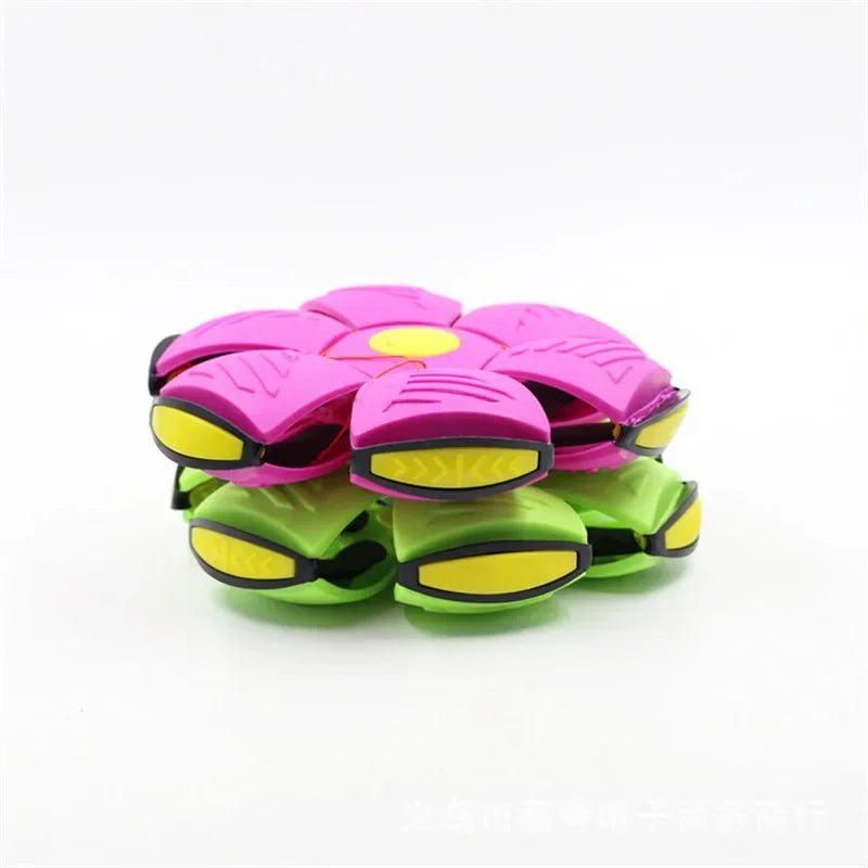 Flying UFO Flat Throw Disc Ball With LED Light Toy Kid Outdoor Garden Basketball Game Lkcomo Throw UFO Disc balls