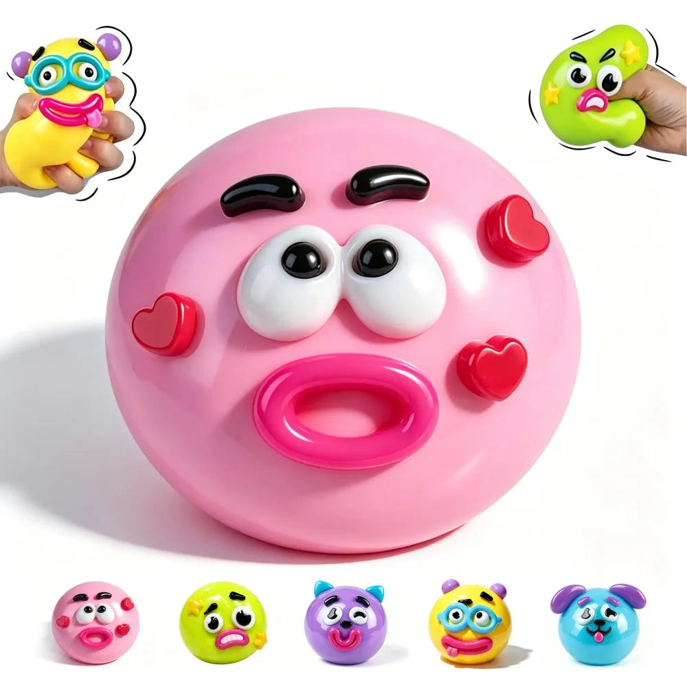NEW Smushers Squishy Curiosities Dog Face Swap Squishy Toy Soft Moldable Cute Slow Rise Squeeze Toy Relaxing Sensory fun toys