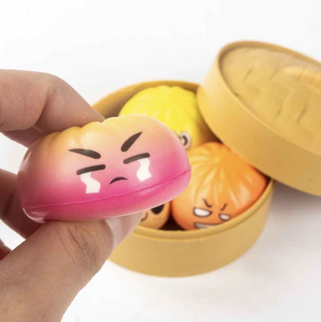 2026 popular baozi decompression and kneading music cartoon cute design venting simulation food play stress relief toy slow rebo