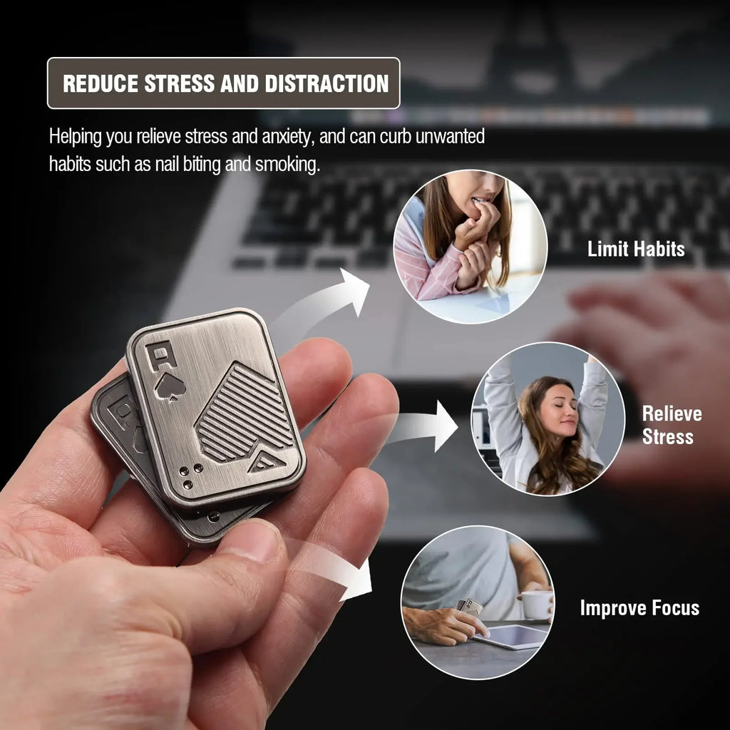 Adult and Male Irritable Desktop Toys EDC Metal Magnetic Slider Poker Sticks Card Anxiety and Irritability Game Gifts