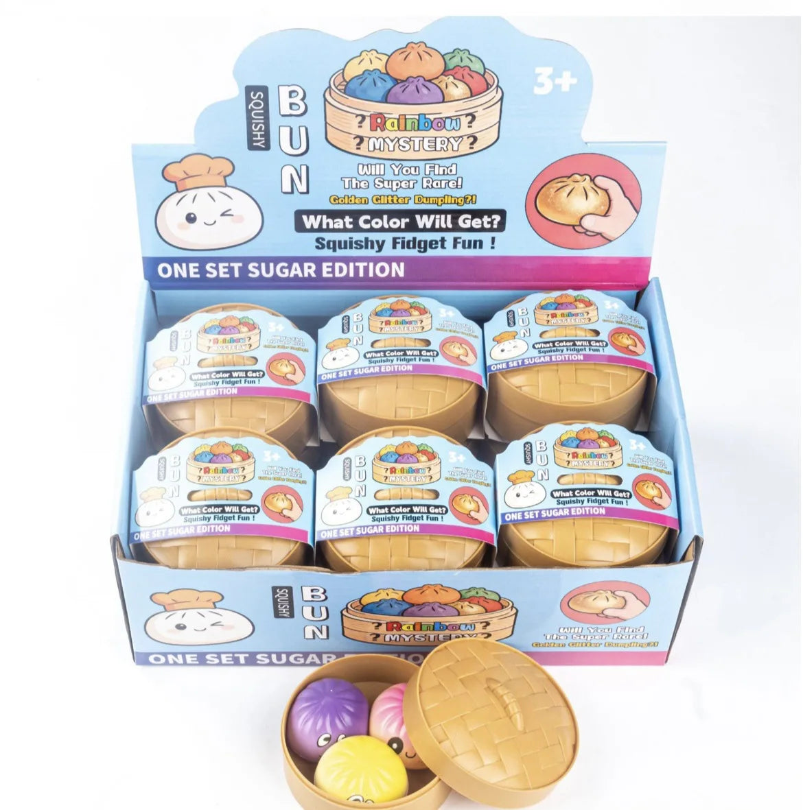 2026 popular baozi decompression and kneading music cartoon cute design venting simulation food play stress relief toy slow rebo