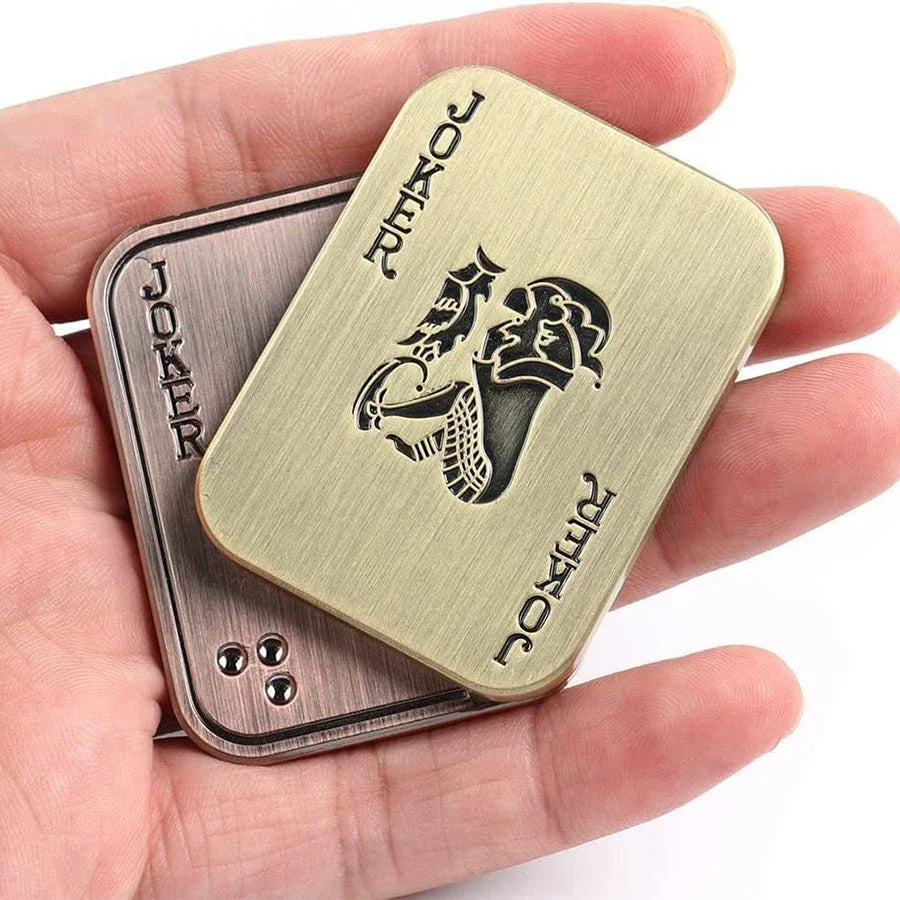 Adult and Male Irritable Desktop Toys EDC Metal Magnetic Slider Poker Sticks Card Anxiety and Irritability Game Gifts