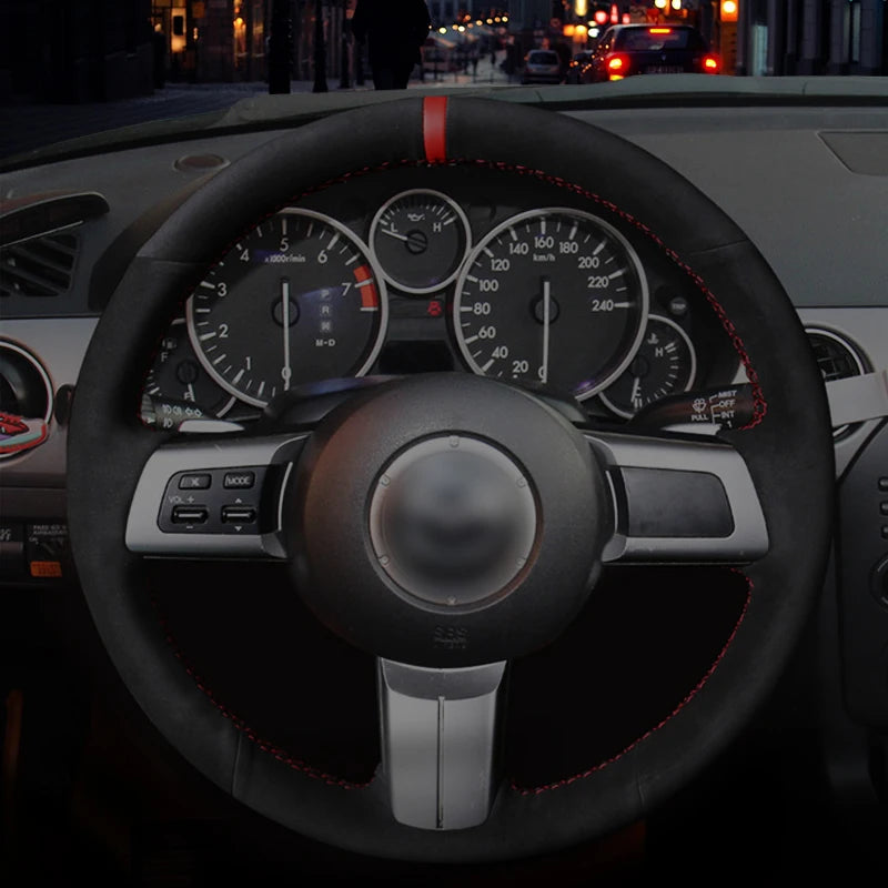 Custom Car Steering Wheel Cover for Mazda MX-5 2009-2013 RX-8 2009-2013 CX-7 CX7 2007-2009 Auto Interior Accessories Car-styling