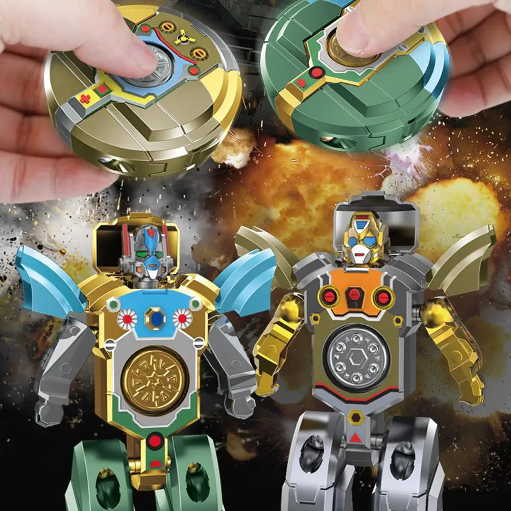 Transforming Dinosaur Robot Tank Fidget Spinner, Creative Cool Change Finger Toy for Kids Adults, Stress Relief Anti-Anxiety
