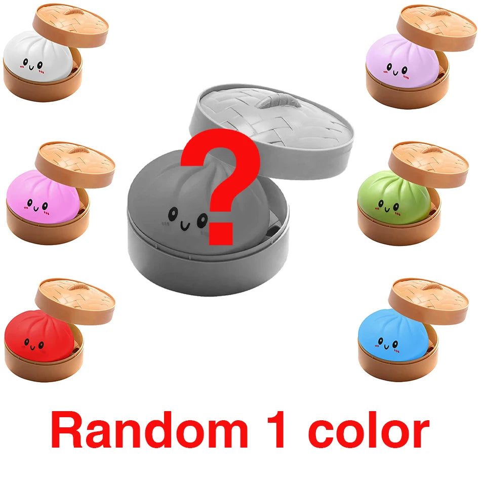 Blind box Colorful Simulated Dumpling Squishy Relaxing Relieve Anxiety Antistress Enhance Happiness Rebound Squeeze Reliever Toy