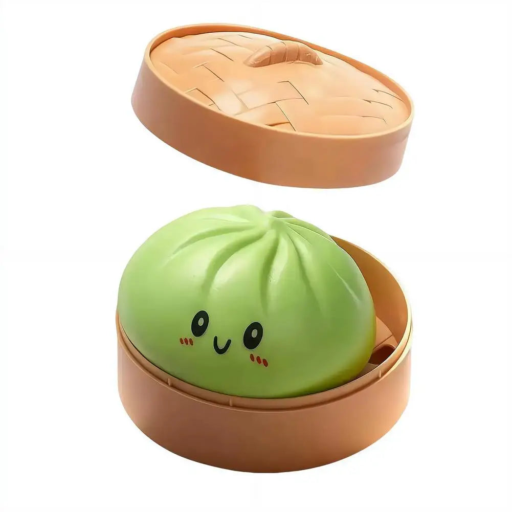 10cm Simulation Flash Dumpling Squishy Toy, Slow Rebound Soft Squeeze Stress Ball, Decompression Fidget Toy for Kids & Adults