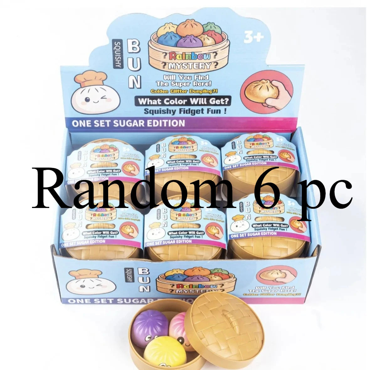 2026 popular baozi decompression and kneading music cartoon cute design venting simulation food play stress relief toy slow rebo