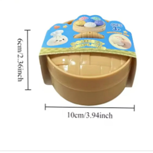 //Hot Glitter Dumpling Squishy with Box Dumplings Sensory Squeeze Toy for Stress Relief Fans Gift
