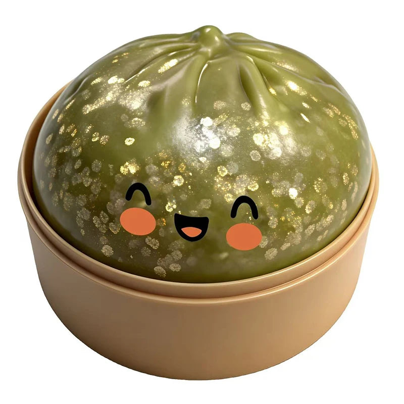 Colorful Simulated Dumpling Squishy Relaxing Relieve Anxiety Antistress Enhance Happiness Rebound Squeeze Reliever Toy