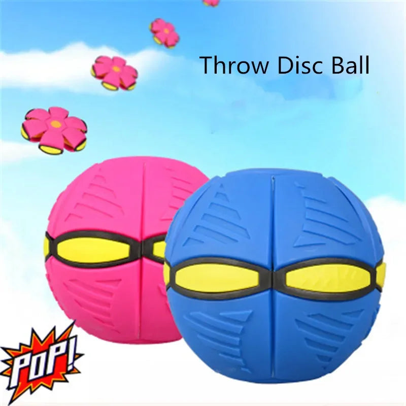 Flying UFO Flat Throw Disc Ball With LED Light Toy Kid Outdoor Garden Basketball Game Lkcomo Throw UFO Disc balls