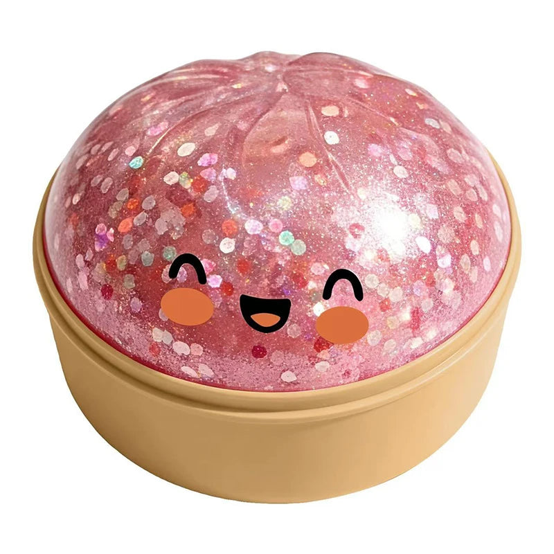 Colorful Simulated Dumpling Squishy Relaxing Relieve Anxiety Antistress Enhance Happiness Rebound Squeeze Reliever Toy
