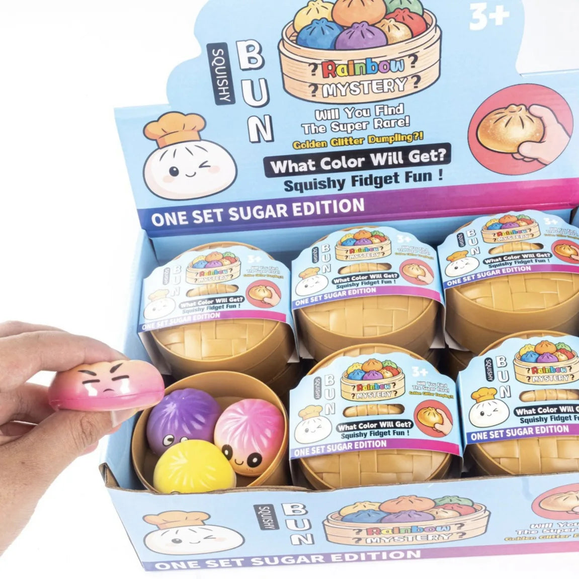 2026 popular baozi decompression and kneading music cartoon cute design venting simulation food play stress relief toy slow rebo