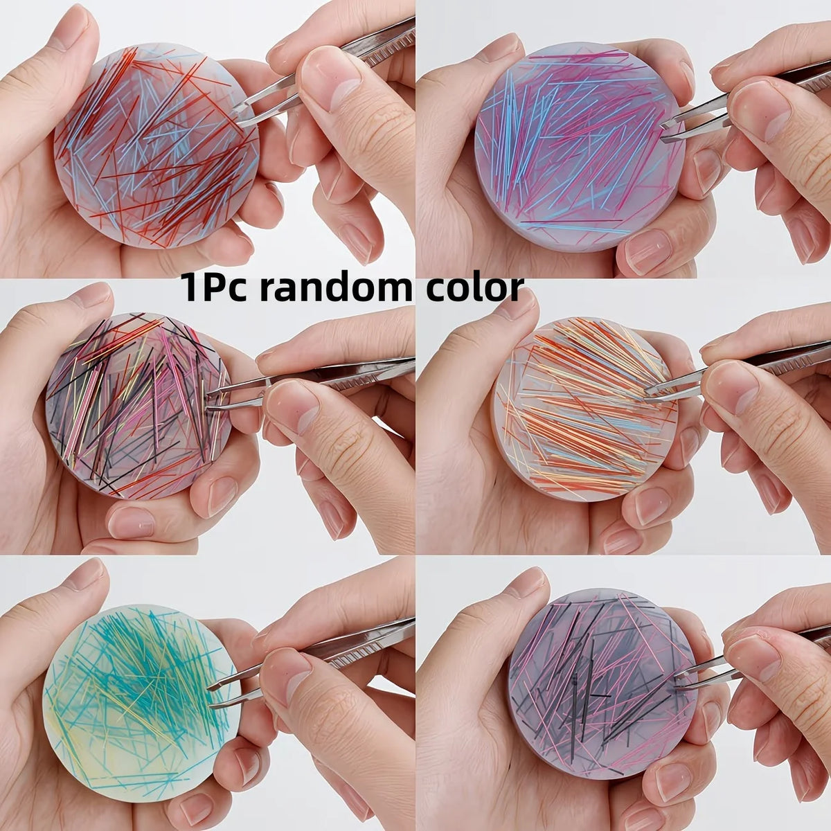 1pc Round Picking Pad - Adult Relax Toy for Skin Picking Disorder and Trichotillomania, Sensory Picking Pad for Autism and Relax