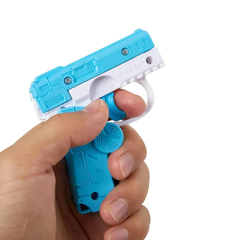 Fidget Spinner 2-en-1 Pistolet Gyroscope Enfant – Rebond Automatique | 2-in-1 Deformed Spinner Gun Toy