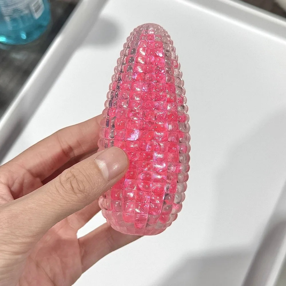 Cute Colorful Slow Rising Pearls Super Soft Crystal Simulation Fidget Toys Pop It Corn-Shaped Pearls Squeeze Toy for Kids Toy