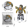 Transforming Dinosaur Robot Tank Fidget Spinner, Creative Cool Change Finger Toy for Kids Adults, Stress Relief Anti-Anxiety
