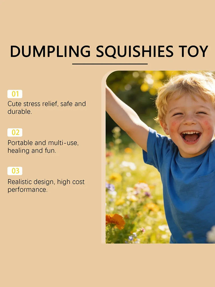 Balle Anti-Stress Flash Dumpling – Jouet Sensoriel Slow Rebound Enfant & Adulte | Flash Dumpling Stress Ball Slow Rebound Toy