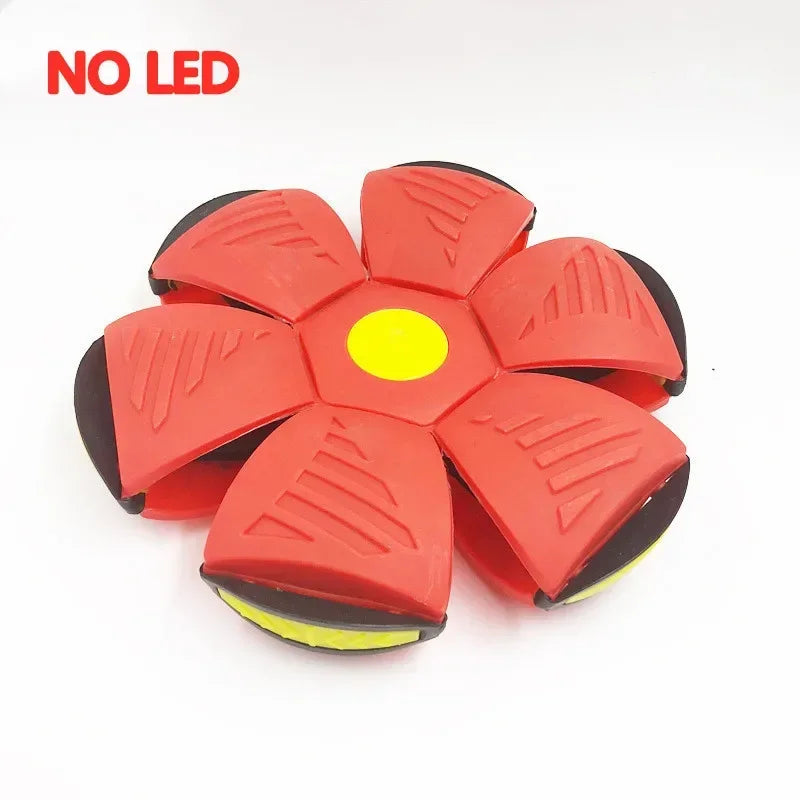Flying UFO Flat Throw Disc Ball With LED Light Toy Kid Outdoor Garden Basketball Game Lkcomo Throw UFO Disc balls