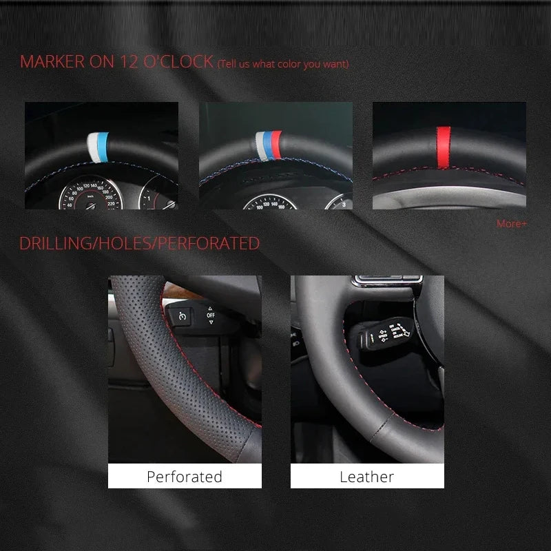 Custom Car Steering Wheel Cover for Mazda MX-5 2009-2013 RX-8 2009-2013 CX-7 CX7 2007-2009 Auto Interior Accessories Car-styling