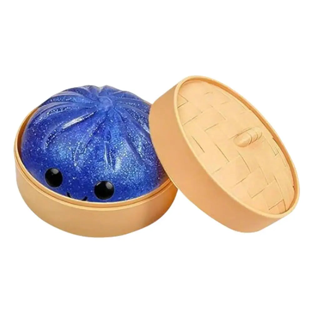 10cm Simulation Flash Dumpling Squishy Toy, Slow Rebound Soft Squeeze Stress Ball, Decompression Fidget Toy for Kids & Adults