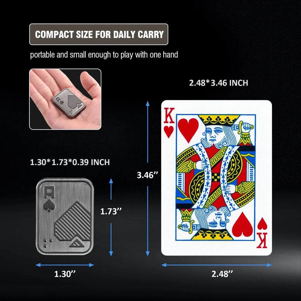 Adult and Male Irritable Desktop Toys EDC Metal Magnetic Slider Poker Sticks Card Anxiety and Irritability Game Gifts