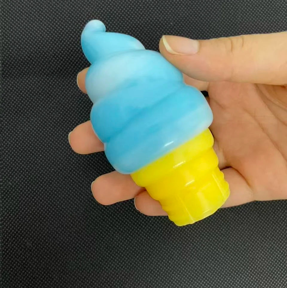 Squeeze Toy Ultra Soft Anti-stress Funny Simulation Food Ice Cream Ball Stress Reliever Toy for Office