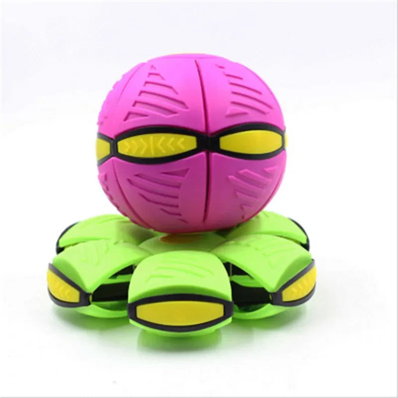 Flying UFO Flat Throw Disc Ball With LED Light Toy Kid Outdoor Garden Basketball Game Lkcomo Throw UFO Disc balls