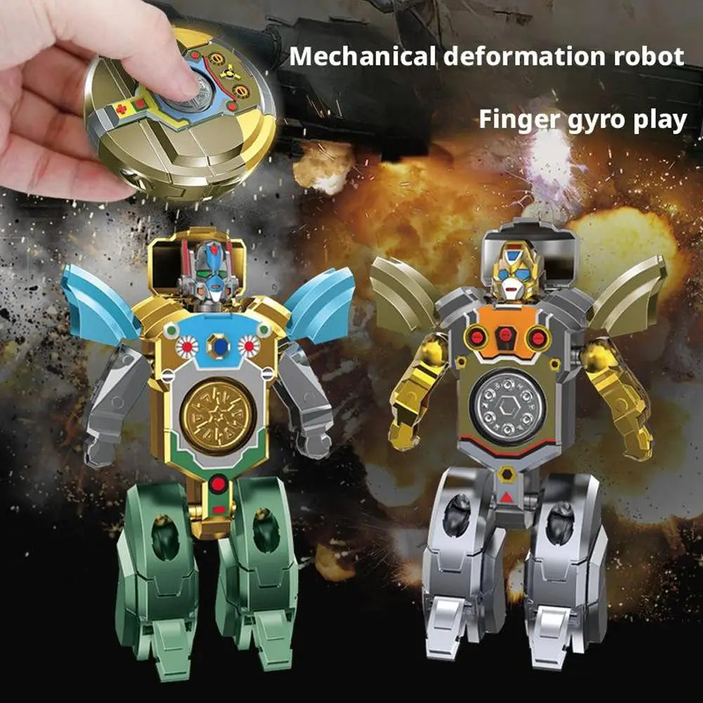 Transforming Dinosaur Robot Tank Fidget Spinner, Creative Cool Change Finger Toy for Kids Adults, Stress Relief Anti-Anxiety