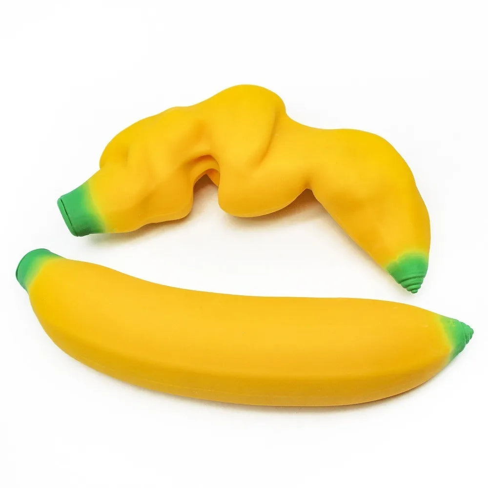 Anxiety Relief Banana Squeeze Toy Simulated Banana Sensory Toys Stretchy Banana Toy Slow Rebound Stress Relief Squeeze Ball