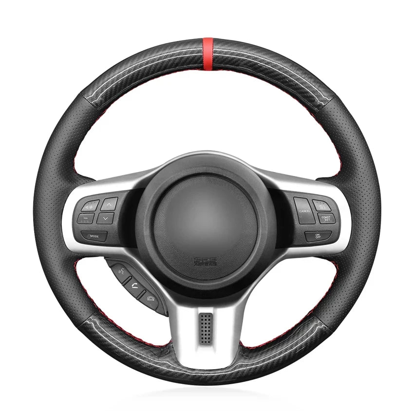 Braiding on The Steering Wheel for Mitsubishi Lancer Evolution EVO X 10 2008 2009-2012 2013 2014 Tuning Car Hand-sewing Cover