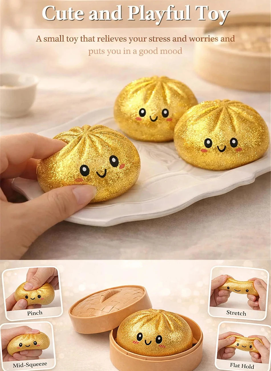 Blind box Colorful Simulated Dumpling Squishy Relaxing Relieve Anxiety Antistress Enhance Happiness Rebound Squeeze Reliever Toy