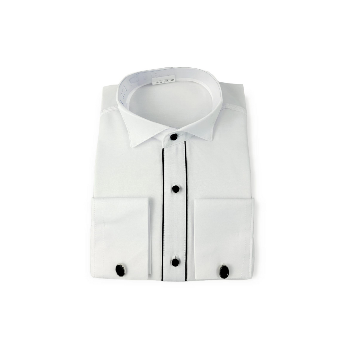 Chemise Habillée Garçon The Tuxedo – 100% Coton Sans Repassage | Boys Formal Dress Shirt Tuxedo Style