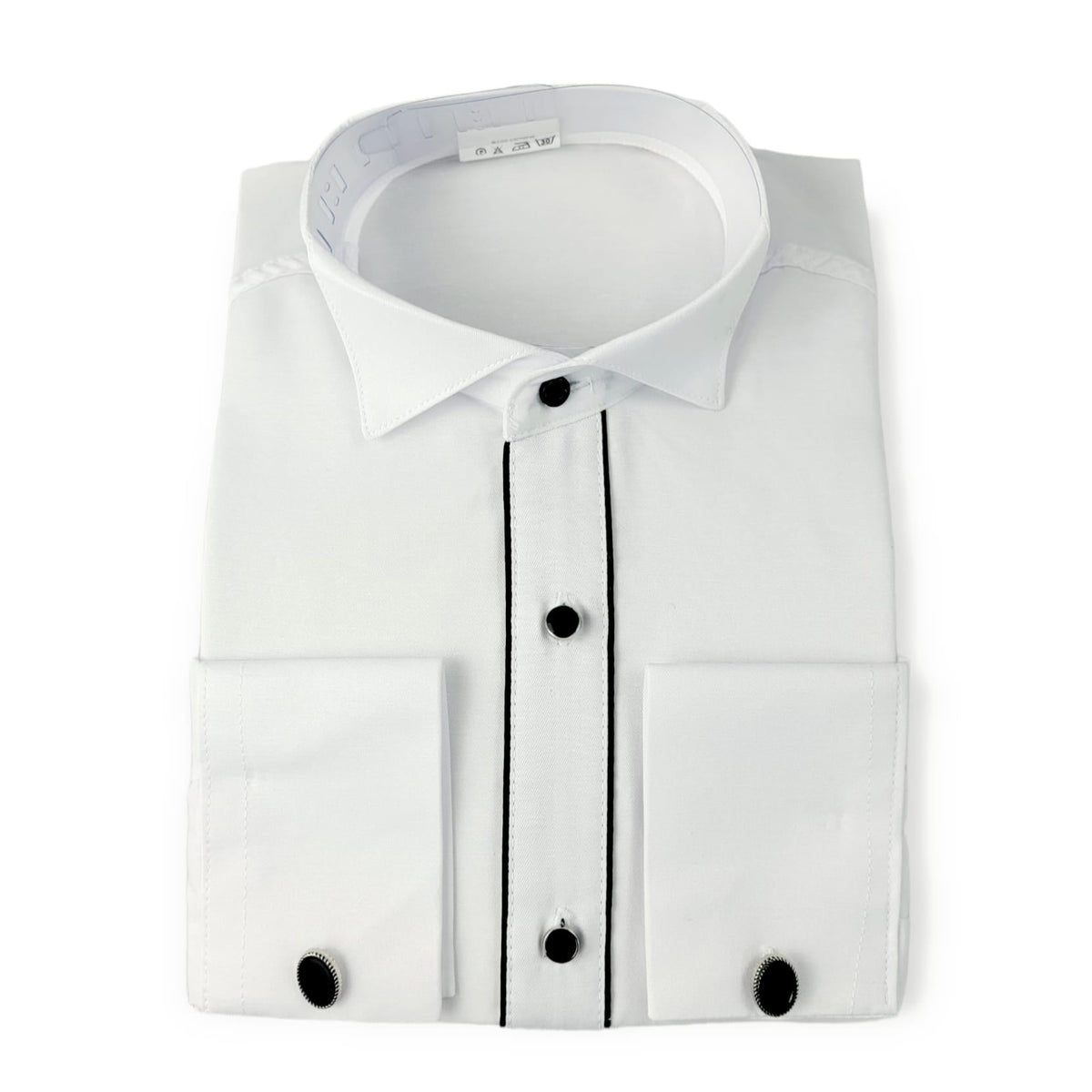Chemise Habillée Garçon The Tuxedo – 100% Coton Sans Repassage | Boys Formal Dress Shirt Tuxedo Style