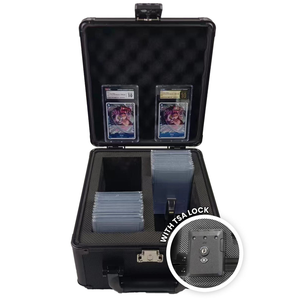 EVORETRO – Boîte de Rangement Cartes Gradées avec Cadenas TSA | Graded Card Storage Box TSA Lock