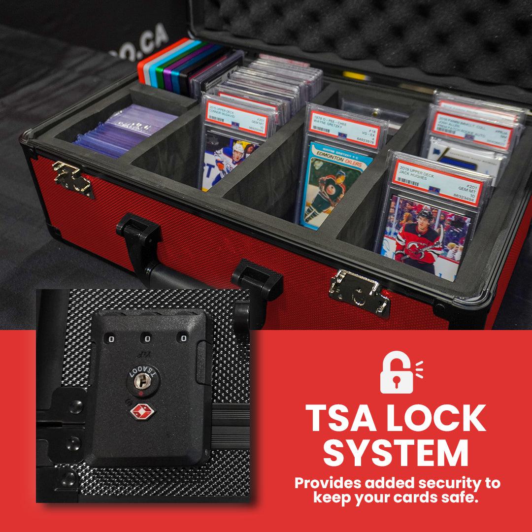 EVORETRO – Boîte de Rangement Cartes Gradées avec Cadenas TSA | Graded Card Storage Box TSA Lock