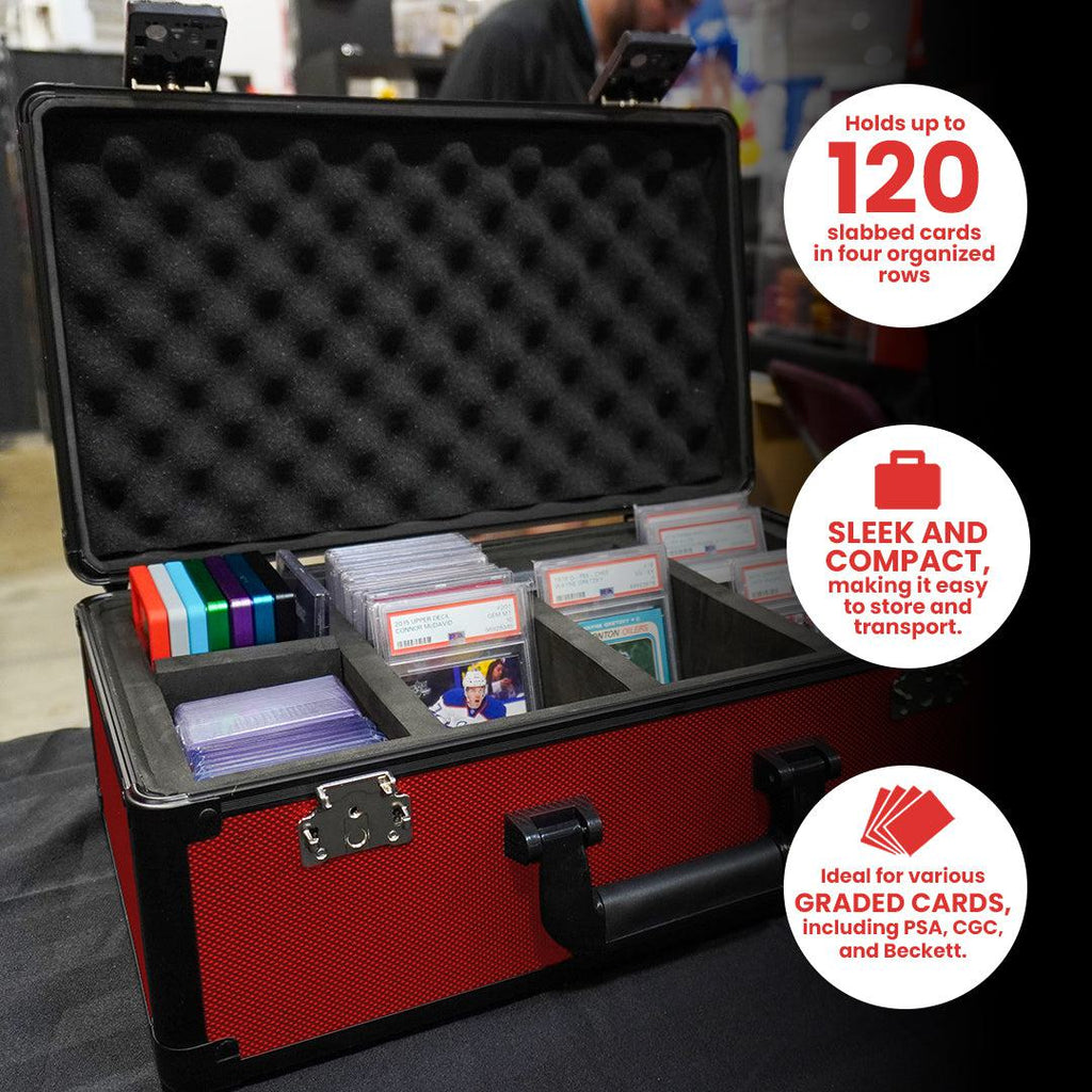 EVORETRO – Boîte de Rangement Cartes Gradées avec Cadenas TSA | Graded Card Storage Box TSA Lock