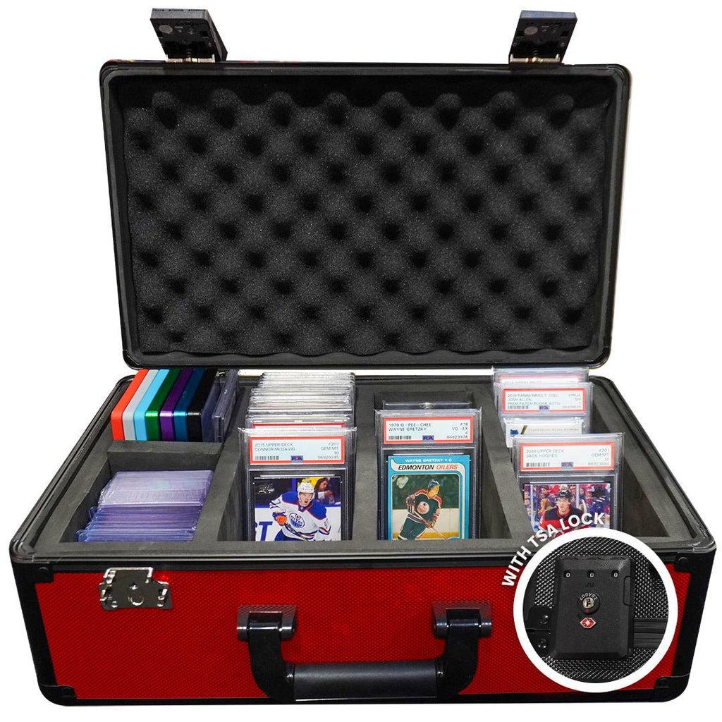 EVORETRO – Boîte de Rangement Cartes Gradées avec Cadenas TSA | Graded Card Storage Box TSA Lock