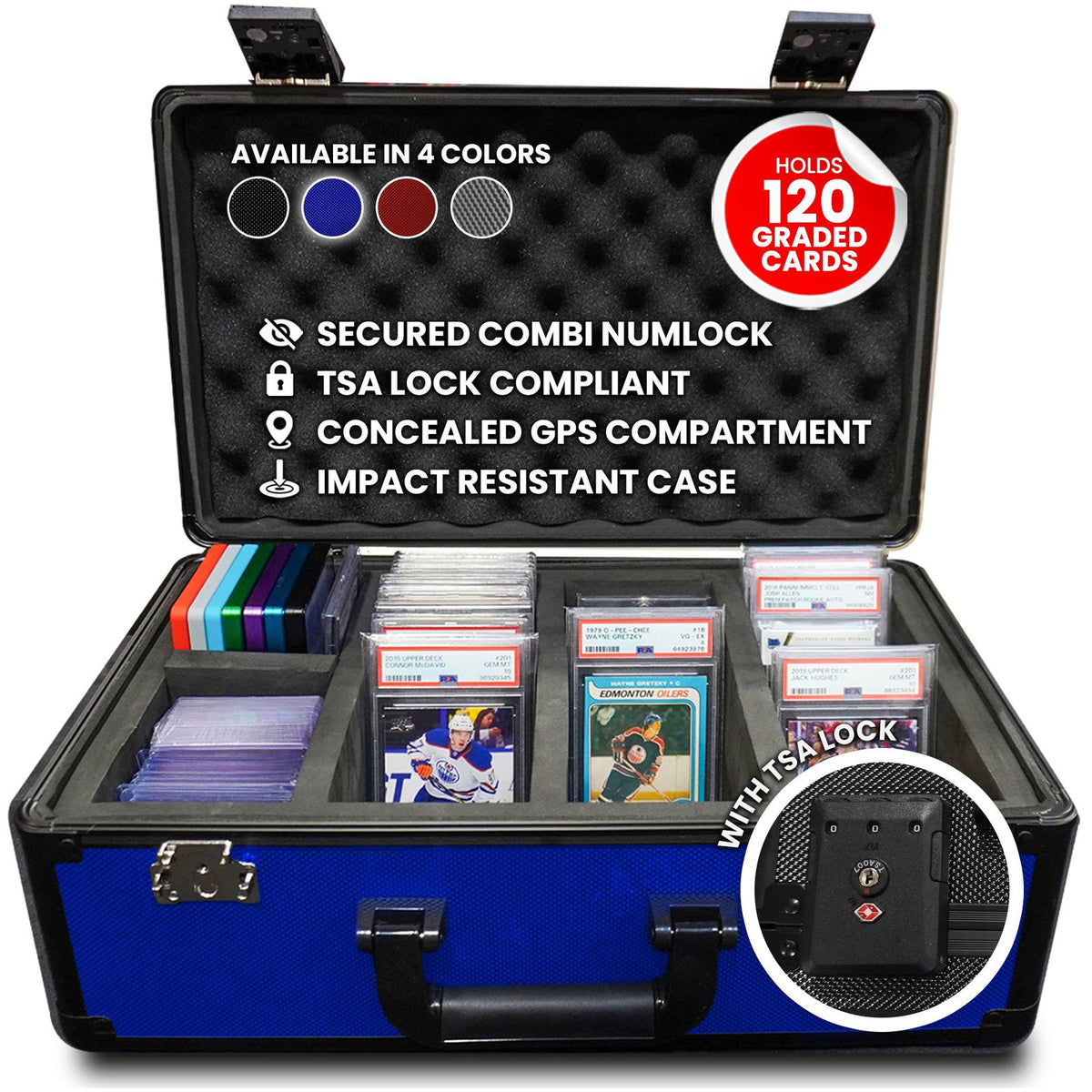 EVORETRO – Boîte de Rangement Cartes Gradées avec Cadenas TSA | Graded Card Storage Box TSA Lock