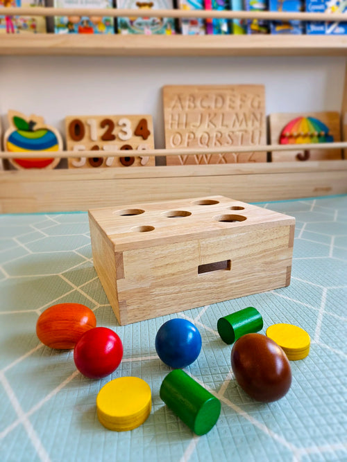 Boîte de Tri Peek a Boo QToys Australia – Jouet Éducatif Bébé & Tout-Petit | QToys Peek a Boo Sorting Box