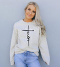 Sweatshirt Unisexe Faith – Col Rond Coton/Polyester | Faith Unisex Crew Neck Sweatshirt