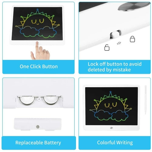 Tablette Écriture LCD 15 Pouces Enfant – Ardoise Numérique Dessin | 15 Inch LCD Writing Drawing Tablet for Kids